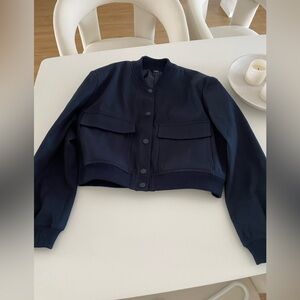 Navy blue bomber jacket size small